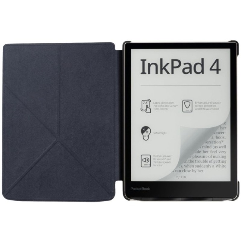 Чохол до електронної книги BeCover Ultra Slim Origami PocketBook 743G InkPad 4/InkPad Color 2/InkPad Color 3 (7.8") Black (713082)