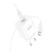 Зарядний пристрій HOCO C76A Pro Majestic USB-C PD30W + cable USB-C to USB-C White (6942007616324)