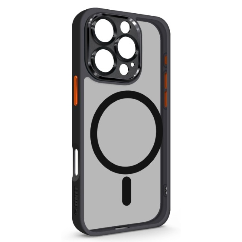 Чохол до мобільного телефона Armorstandart Unit MagSafe SE Apple iPhone 16 Pro Black Orange (ARM81147)