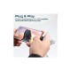 Перехідник Lightning M to 2xLightning F Audiо + Charge Promate (ihinge-lt.black)