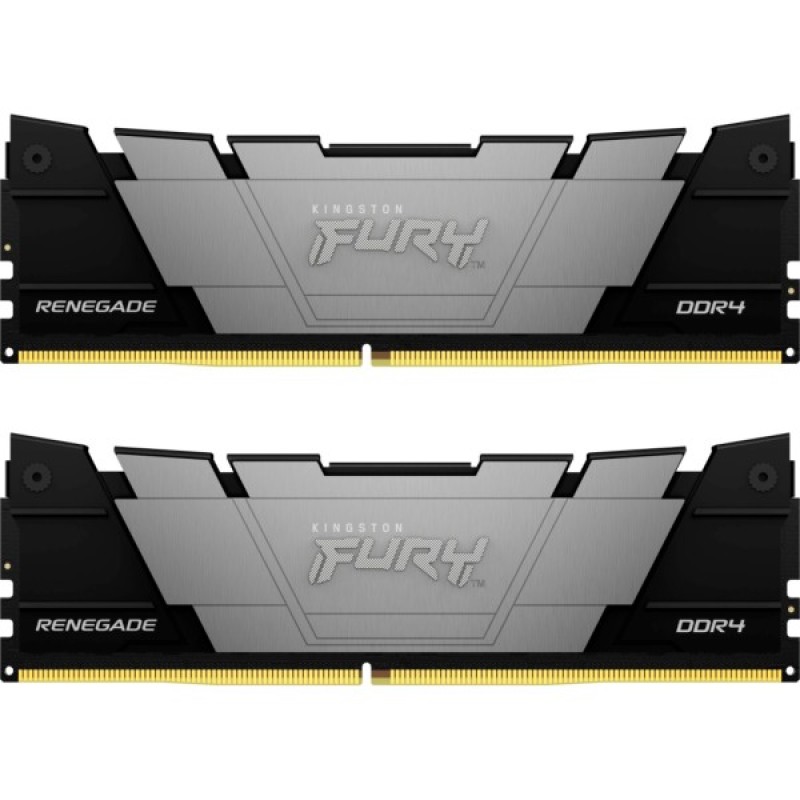 Модуль пам'яті для комп'ютера DDR4 16GB (2x8GB) 4800 MHz Renegade Black Kingston Fury (ex.HyperX) (KF448C19RB2K2/16)