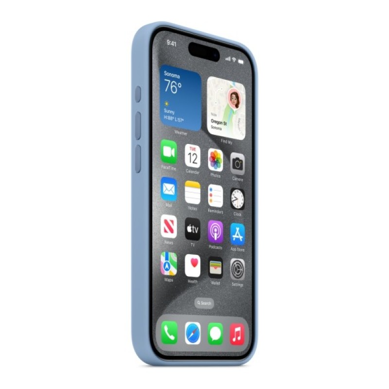 Чохол до мобільного телефона Apple iPhone 15 Pro Silicone Case with MagSafe Winter Blue (MT1L3ZM/A)