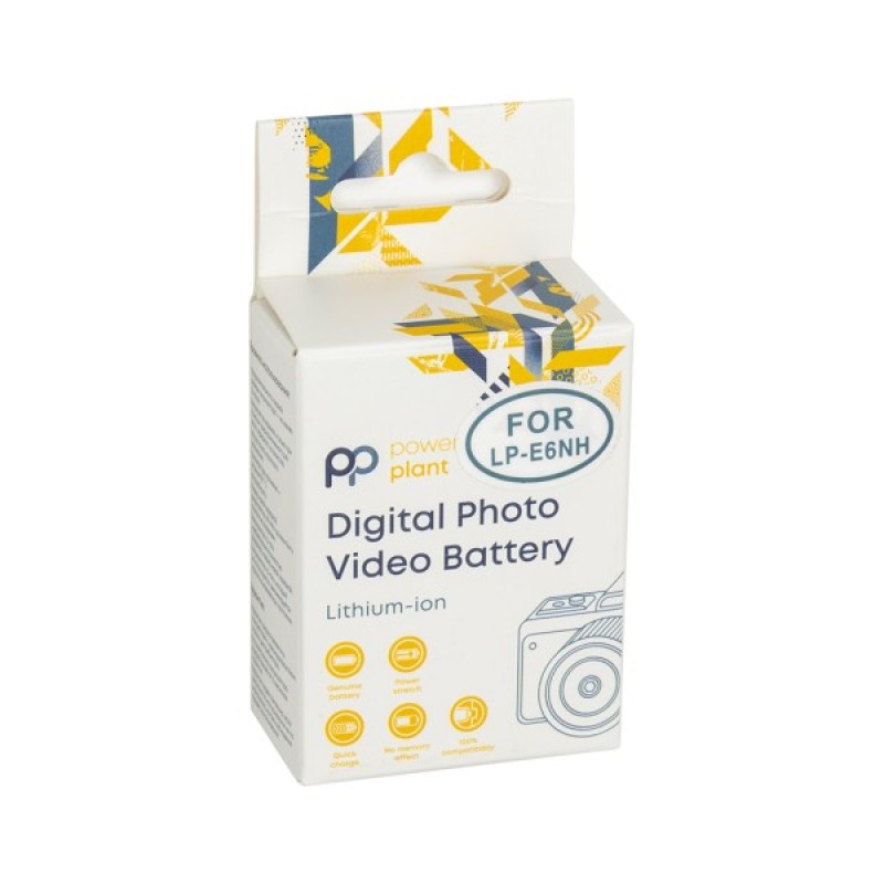Акумулятор до фото/відео PowerPlant Canon LP-E6NH 2250mAh (CB970551)