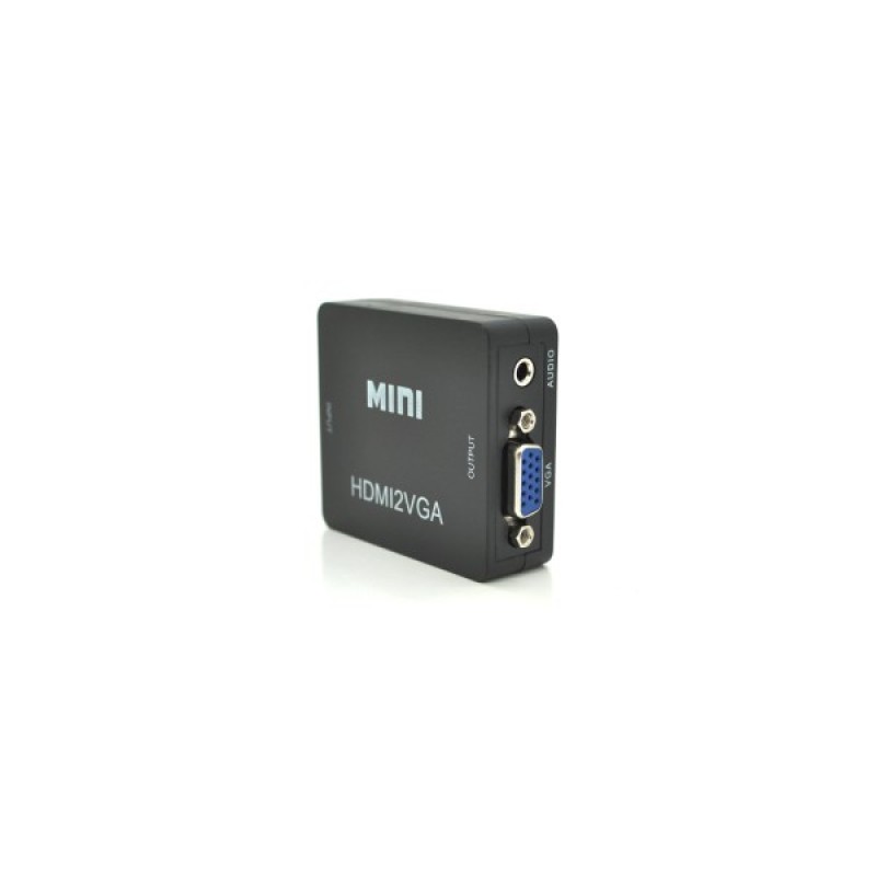 Перехідник HDMI F to VGA F 720P/1080P black Voltronic (YT-CM-HDMI/VGA-B)