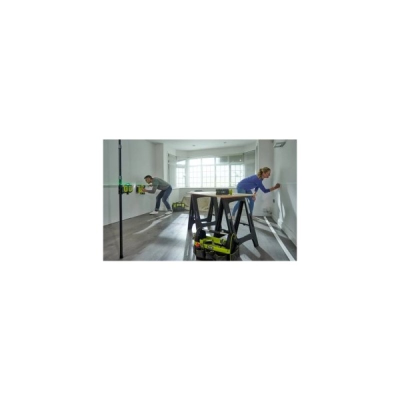 Лазерний нівелір Ryobi RB360GLL, 25 м, 360°, зелений промінь (5133005310)