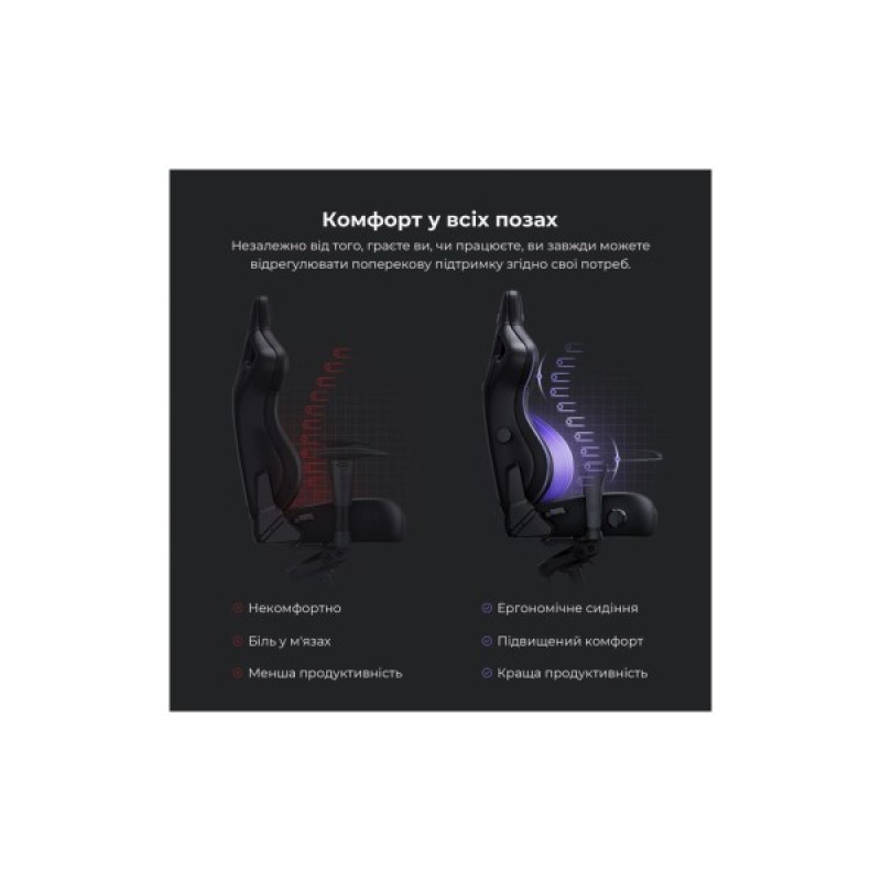 Крісло ігрове Anda Seat Kaiser 4 PVC Size L Black (AD12YDDC-L-20-B-PV/C)