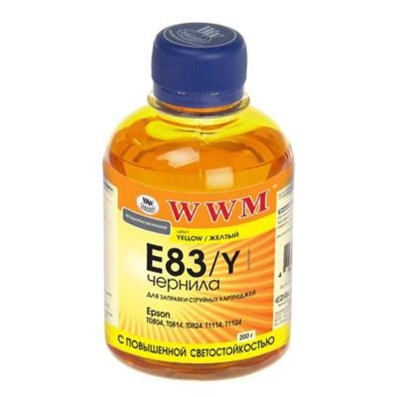 Чорнило WWM EPSON StPhoto R270/290 Yellow /NEW (E83/Y)