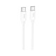 Дата кабель USB-C to USB-C 1.0m Magic silicone PD 60W X87 white HOCO (6931474783264)
