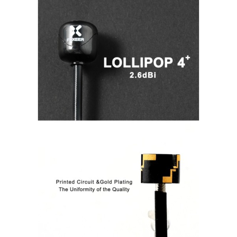 Антена для дрона Foxeer Lollipop 4 Plus High Quality 5G SMA Angle 150mm RHCP 1шт. (PA14745ANGLE)