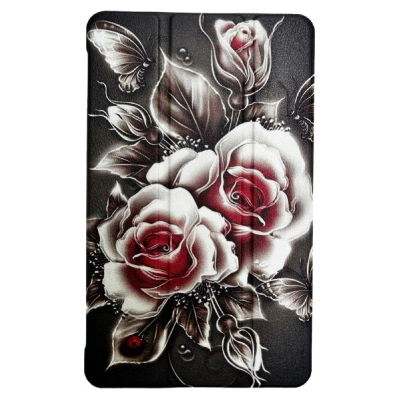 Чохол до планшета BeCover Smart Case Samsung Galaxy Tab A11 SM-X133/X135 8.7" Black Rose (713983)