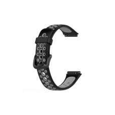 Ремінець до фітнес браслета BeCover Vents Style для Huawei Band 7/Honor Band 7 Black-Gray (709438)