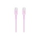 Дата кабель USB-C to USB-C 1.0m OnWire 60CL C-C 60W COLOR Braided 1m Pink Canyon (CND-CCAP60AB10PK)